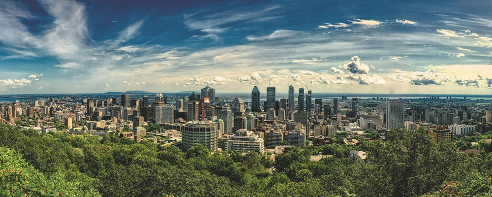 montreal panaromic city view